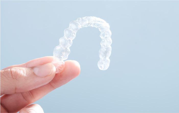 できあがったマウスピース矯正装置